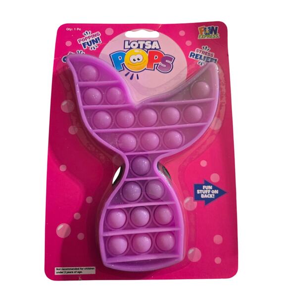 Mermaid and Narwhal Pop-It Fidget Toy Set – Stress Relief Sensory Toys for Kids - Picture 2 of 4